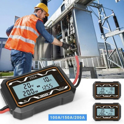 DC Digital Power Meter 0-60V / 0-100A - Measure Wh Ah Watt Voltage Ampere